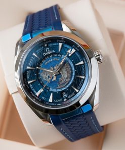 Omega Seamaster Aqua Terra Worldtimer NEW 2026 Seamaster Aqua Terra Worldtimer GMT Blue Rubber