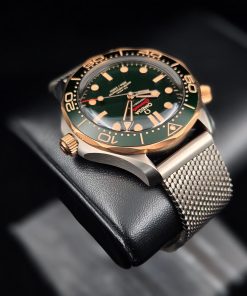 Omega Seamaster Diver 300 M Gold On Green Dial Full Set - 210.92.42.20.10.001