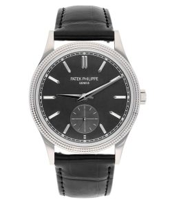 Alternative view of Patek Philippe Calatrava 6119G-001 White Gold Charcoal