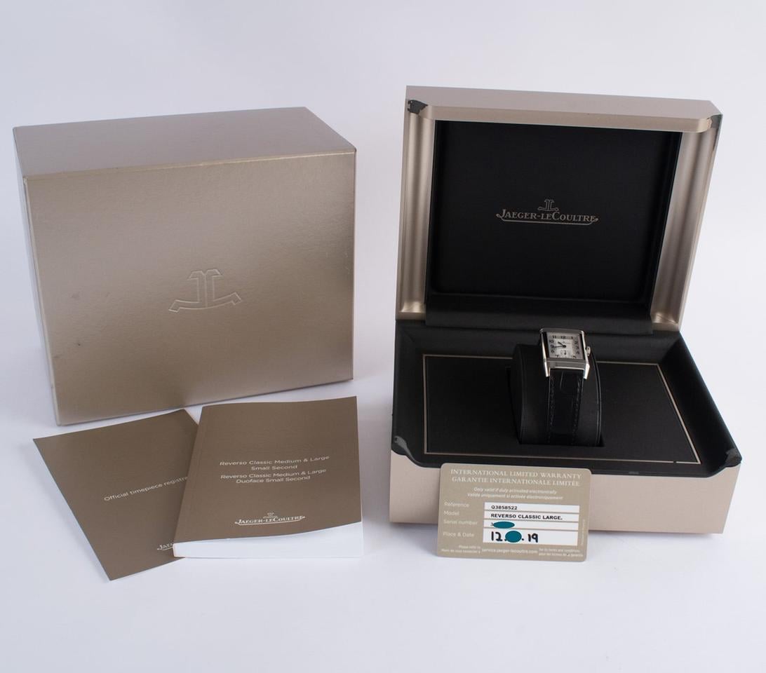 Jaeger-LeCoultre Reverso Classic Small 2019 Full Set Q3858522 Steel 27.4x45.6mm - Image 4