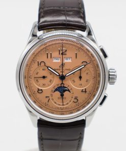 Breitling Premier Datora B25 42 Brown/Copper Dial Steel AB2510201K1P1 Strap