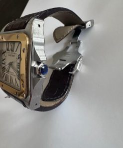 Alternative view of Cartier Santos 100 Xl Santos 100 watch large model. Reference: W20072X7