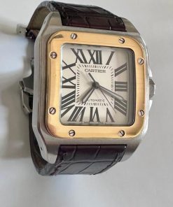 Cartier Santos 100 Xl Santos 100 watch large model. Reference: W20072X7