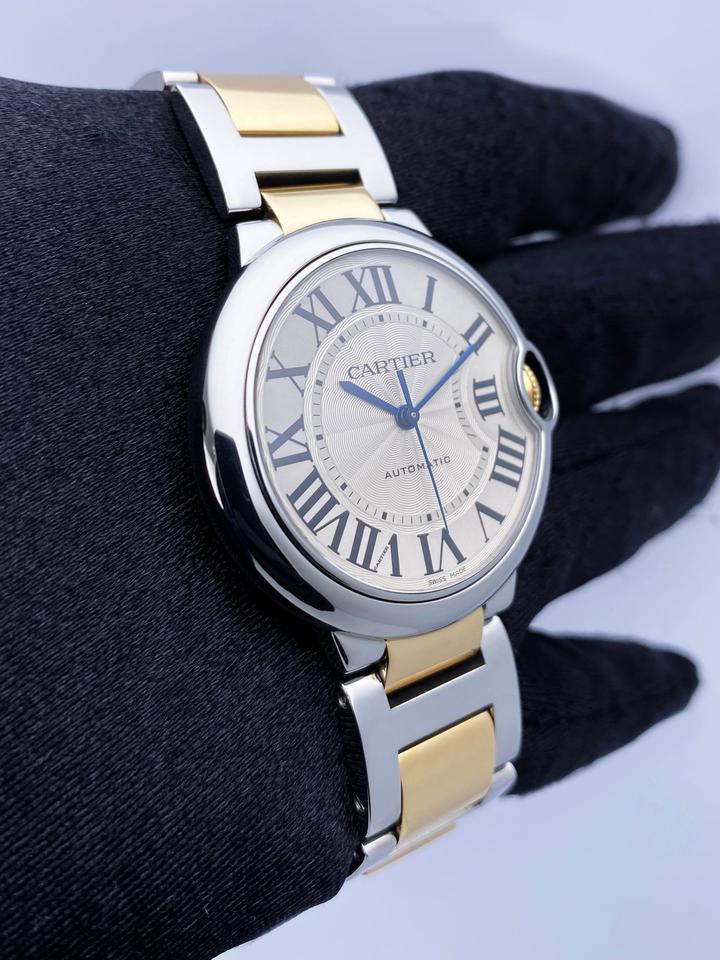 Cartier Ballon Bleu W6920047 Two-Tone Yellow Gold Watch Box Papers - Image 3
