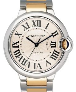 Cartier Ballon Bleu W6920047 Two-Tone Yellow Gold Watch Box Papers
