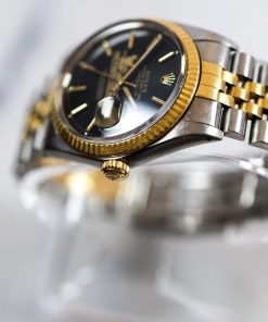 Alternative view of Rolex Datejust 36 16013 Two Tone Jubilee Yellow Gold 1987 Factory