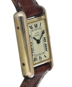 Cartier Tank Vermeil Vintage Must de Cartier Tank 21 mm Vermeil 925 Leather
