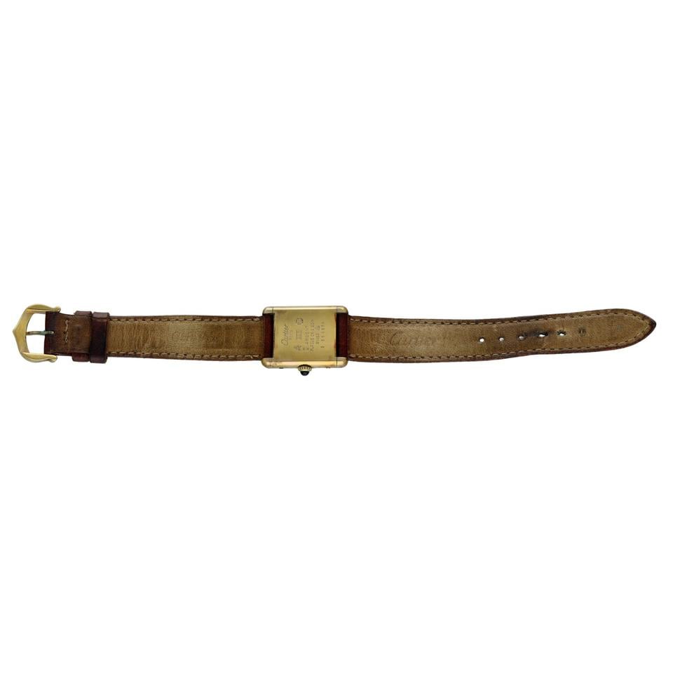Cartier Tank Vermeil Vintage Must de Cartier Tank 21 mm Vermeil 925 Leather - Image 6