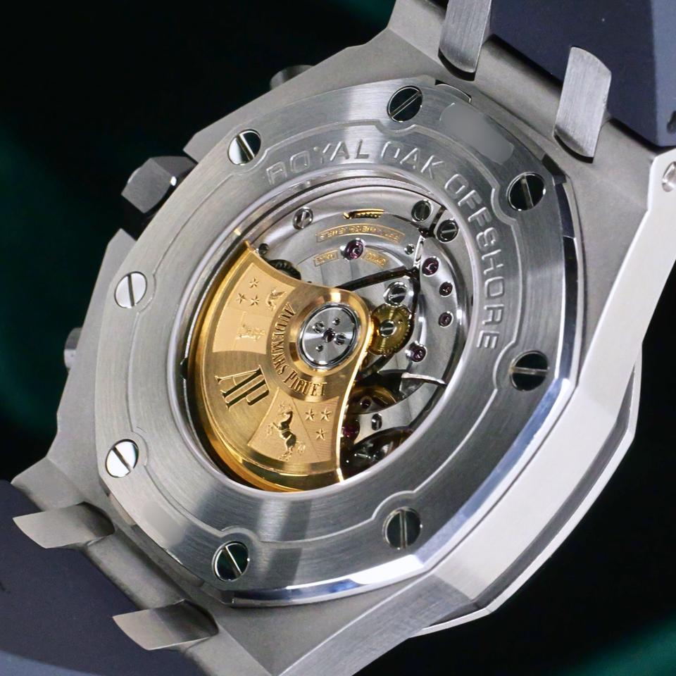 Audemars Piguet Royal Oak Offshore MINT FULL SET Royal Oak Offshore Chronograph “Navy” Blue Orange Accents Steel 42mm 26470ST - Image 6