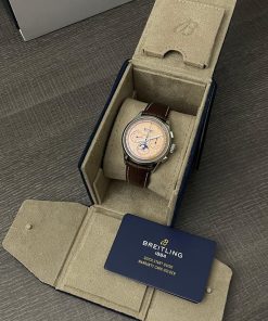Alternative view of Breitling Premier B25 Datora Moonphase Annual Calendar Chronograph Salmon AB2510