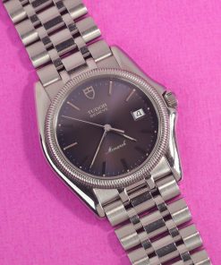 Alternative view of Tudor Monarch Purple Blue Patina Dial