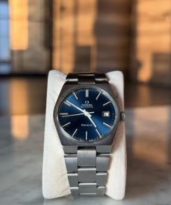 Omega Genève 1969 Ultra Rare Blue Sunburst Dial Automatic Overhauled